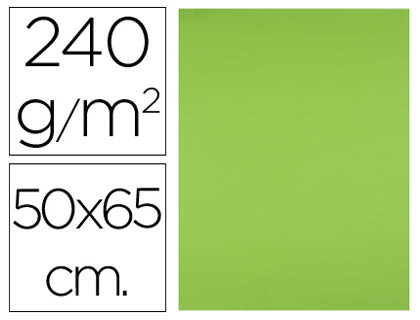 Cartulina Liderpapel 50x65cm. 240g/m² verde hierba